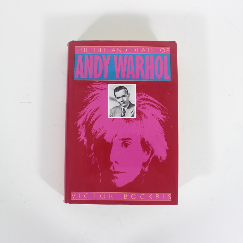 1989 The Life and Death of Andy Warhol by Victor Bockris Hard Cover Book